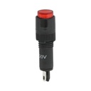 Indicator semnalizare industrial LED rosu 220V Ø 8mm