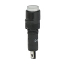 Indicator semnalizare industrial LED alb 24V Ø 8mm