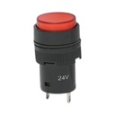 Indicator semnalizare industrial LED rosu 24V Ø 16mm