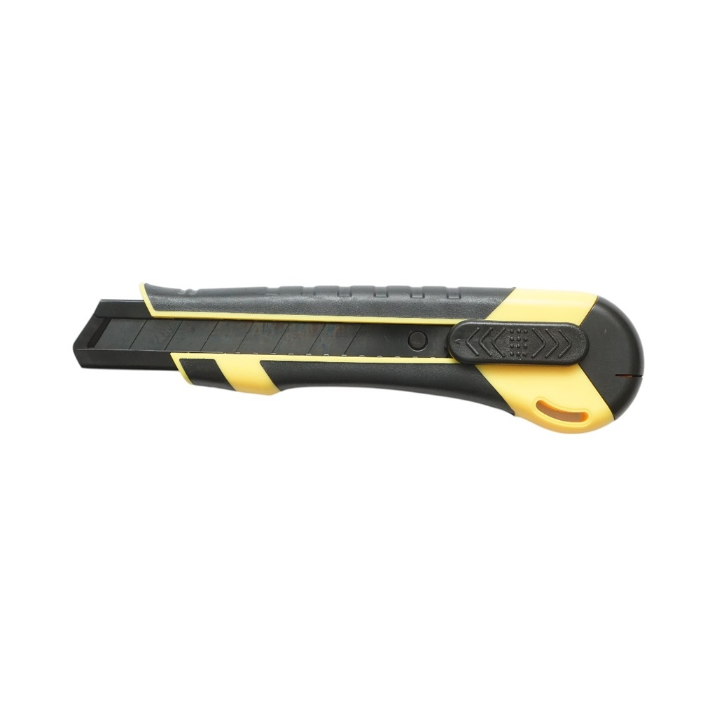 Cutit cutter profesional cu lama otel 18mm SK5, corp ABS cu maner TPR Crownman