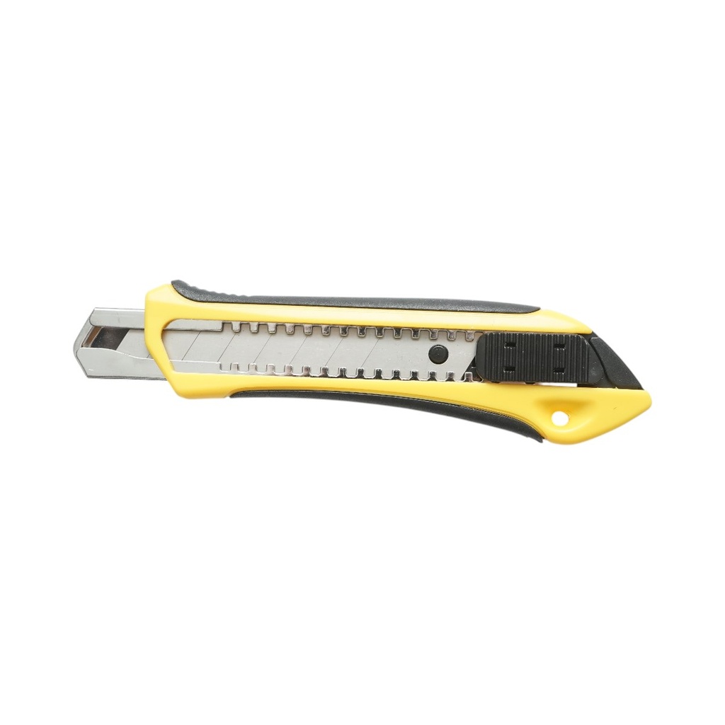 Cutit cutter profesional cu lama otel 18mm SK5, corp ABS cu maner TPR Crownman