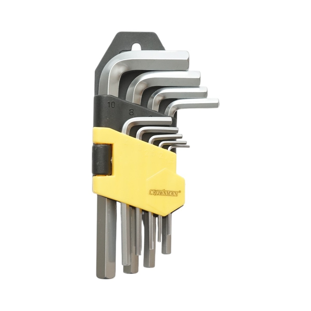 Set 9 chei imbus hexagonale 1.5-10mm Cr-V Crownman