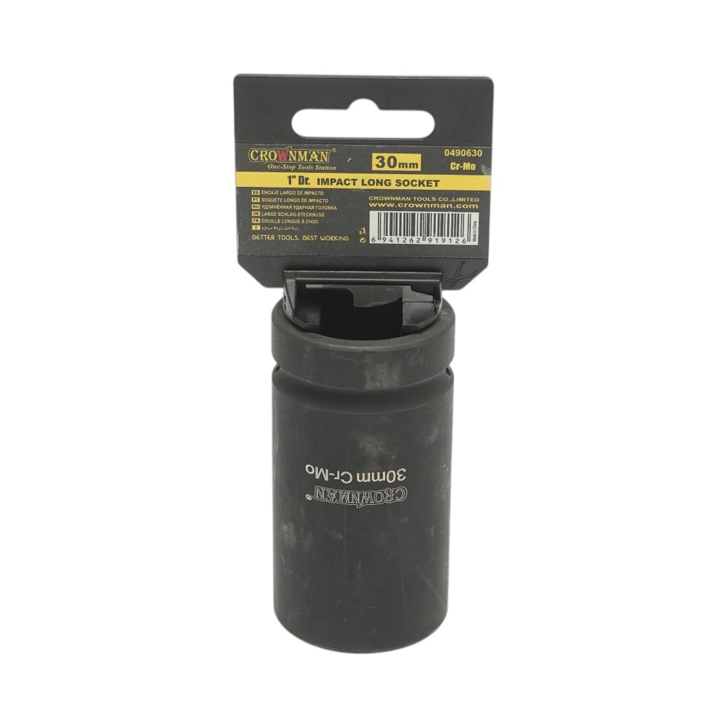 Cheie tubulara de impact lunga 30mm, patrat 1 inch Cr-Mo Crownman