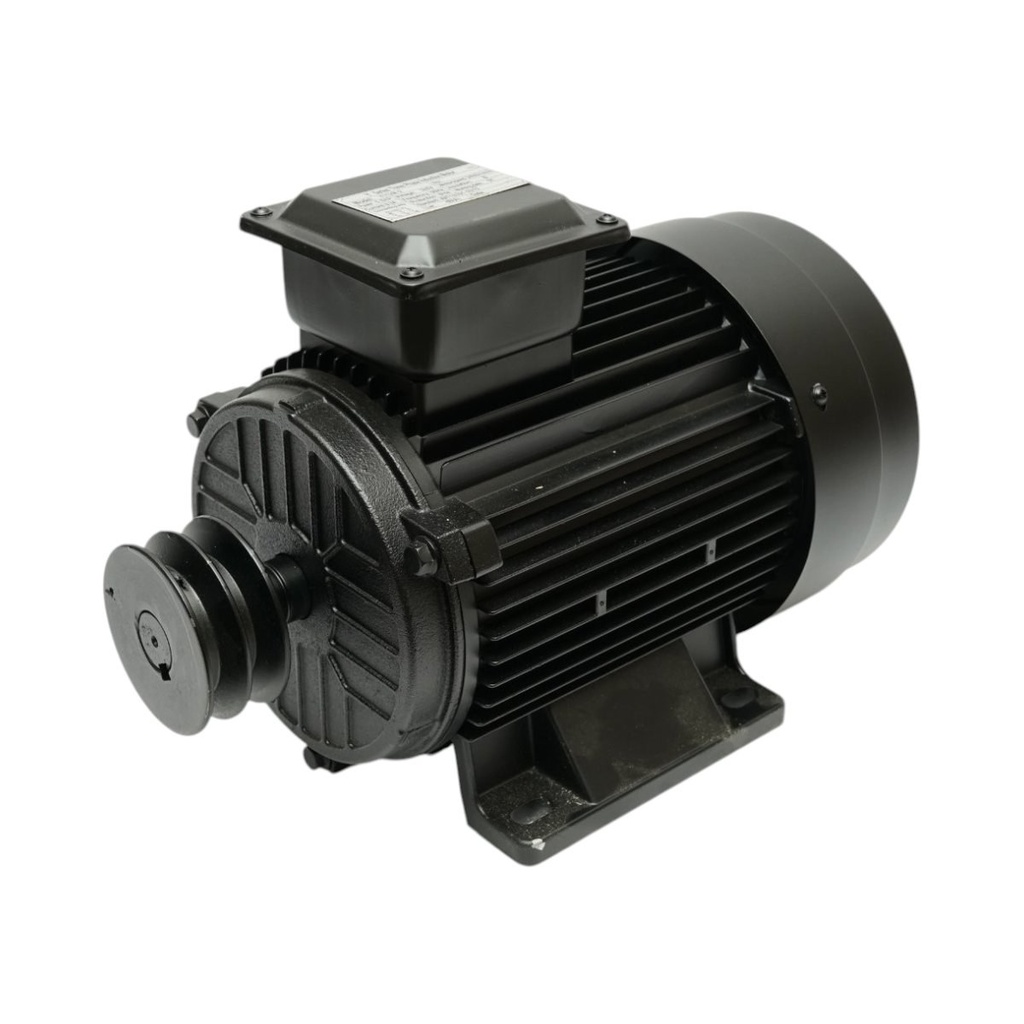 Motor electric trifazat cu fulie 4kW, 380V, 2880rpm cu bobinaj cupru si carcasa aluminiu IP44