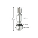 Valva roata tubeless aluminiu compatibila senzor TPMS