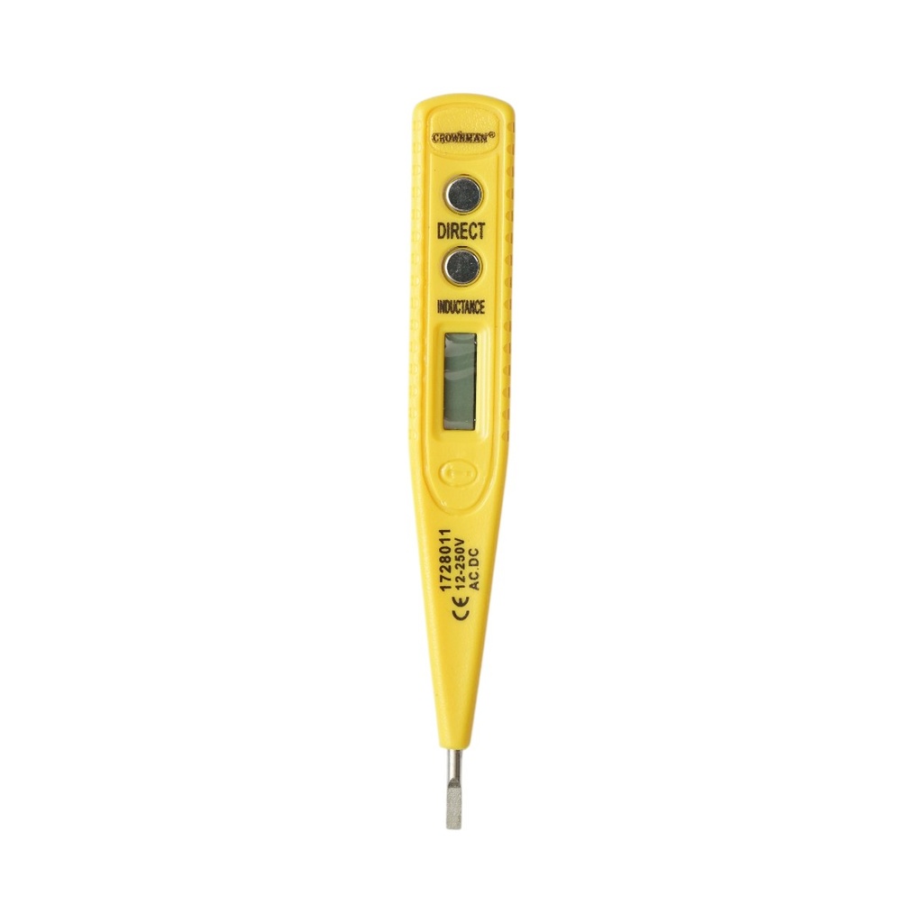 Surubelnita tester de tensiune digital 12-250V AC/DC, 3x136mm Crownman