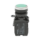 Buton comanda cu revenire verde 1NO+1NC, 10A/600V AC, 1A/250V DC LA42