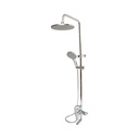 Set dus multifunctional de perete cu dus de mana, pipa cada, dus rotund, cartus ceramic, crom lucios