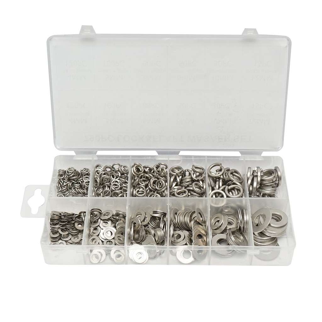 Trusa saibe plate si grover 4-12mm 790 piese