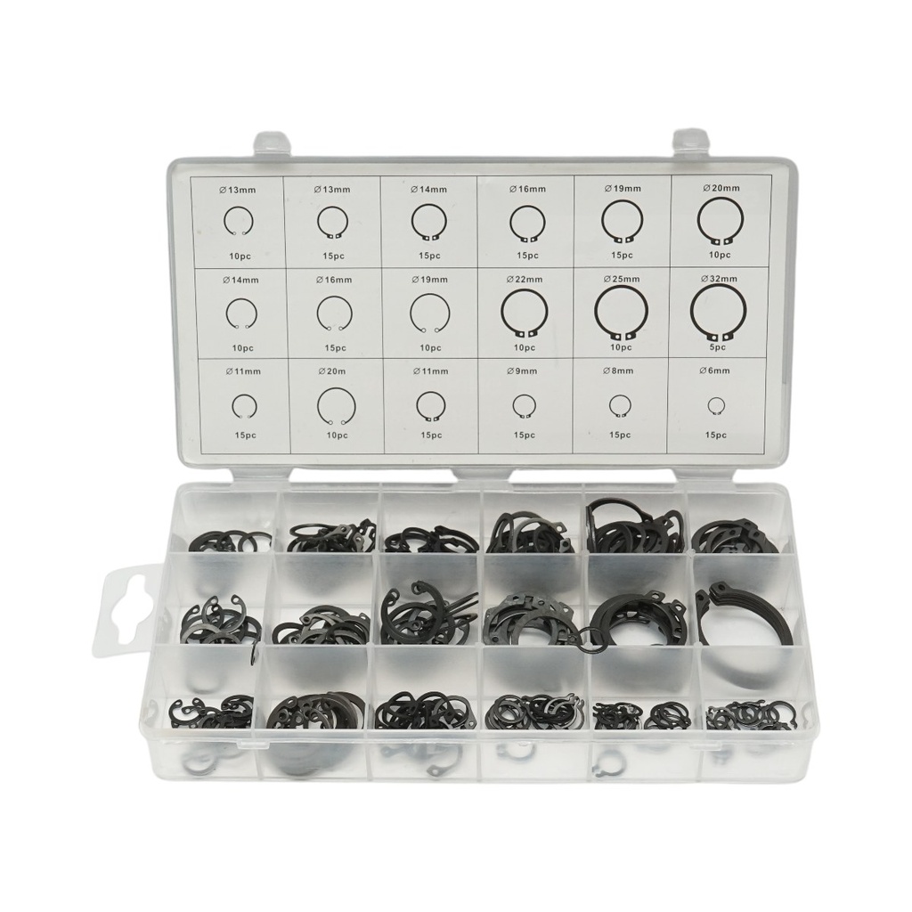Trusa inele siguranta seeger interioare-exterioare 6-32mm 225 piese