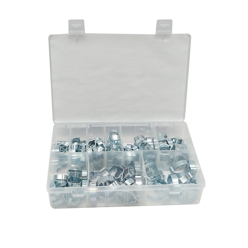 Trusa coliere metalice cu urechi 5-27mm 175 piese