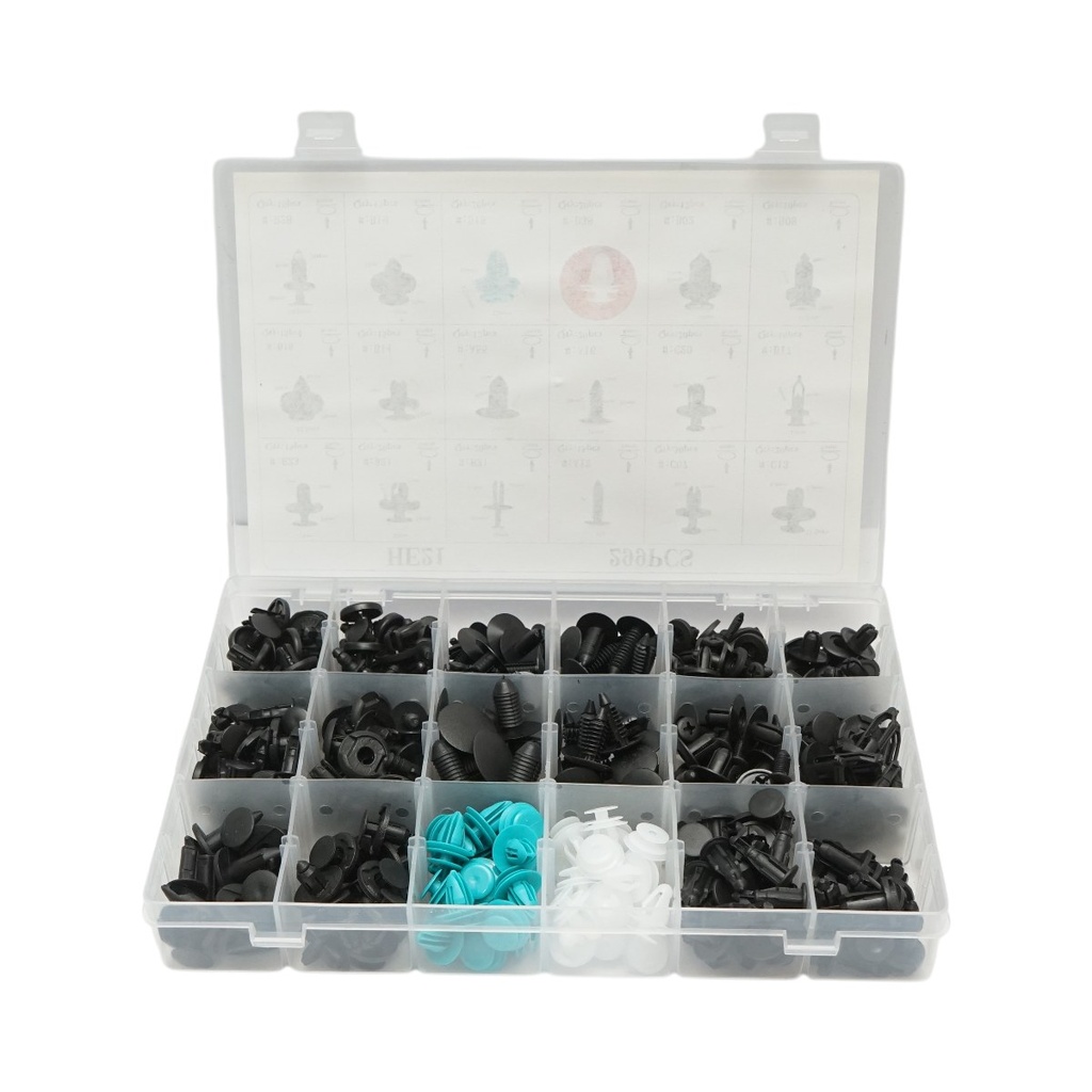 Trusa clipsuri plastic auto universale 299 piese