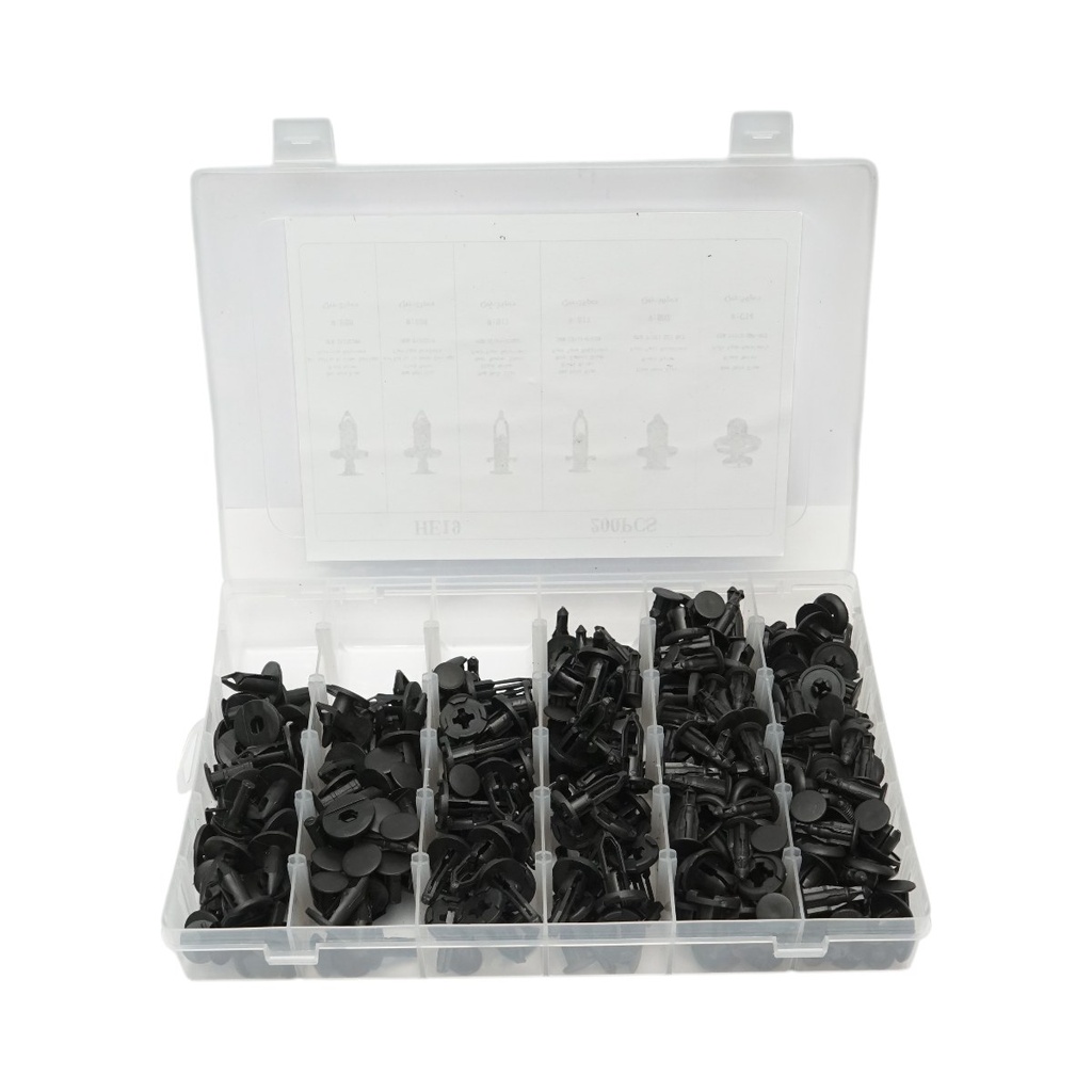 Trusa clipsuri plastic auto universale 200 piese