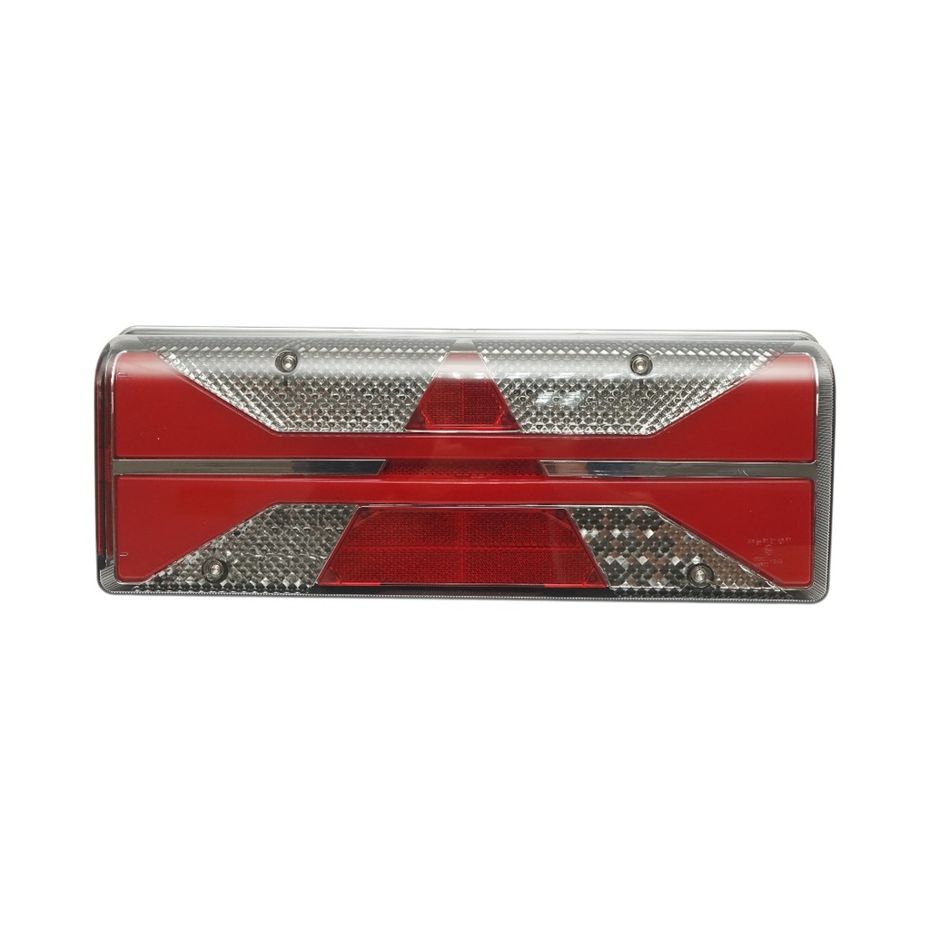 Lampa stop spate stanga LED camion 24V, 7 pini ASS2.1 E-mark cu iluminare numar 400x153x88mm