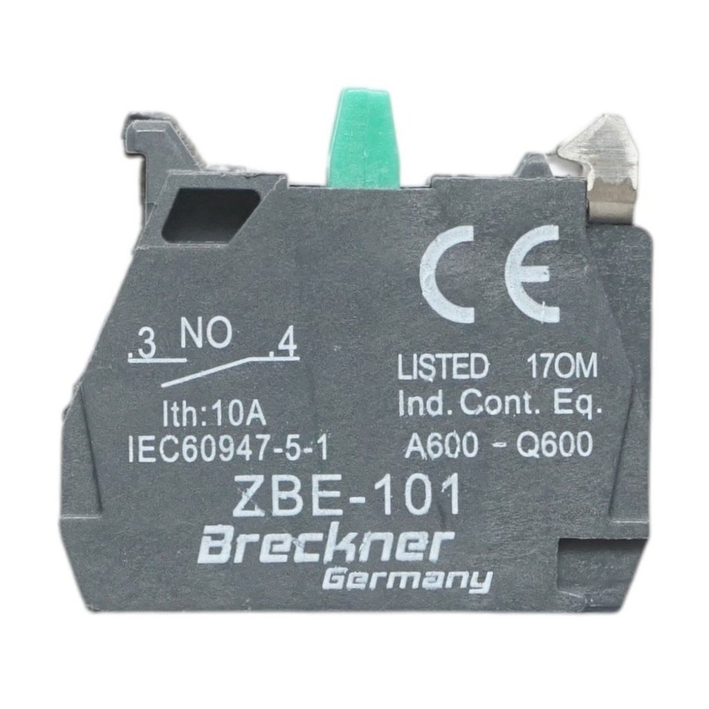 Bloc contact auxiliar 1NO, 24V/10A 22mm LAY5