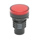 Indicator semnalizare LED rosu 220V AC 30mm
