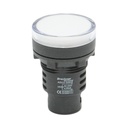 Indicator semnalizare LED alb 220V AC 30mm