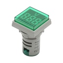 Indicator digital voltmetru LED verde 50-500V AC Ø 22mm