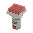 Indicator digital voltmetru LED rosu 50-500V AC Ø 22mm