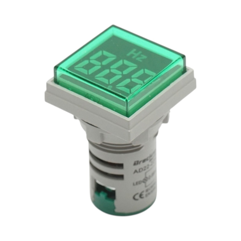 Indicator digital frecventa LED verde 0-99Hz Ø 22mm