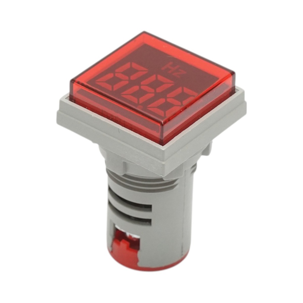 Indicator digital frecventa LED rosu 0-99Hz Ø 22mm