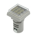 Indicator digital voltmetru si frecventa LED alb 0-99Hz/50-500V AC Ø 22mm