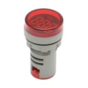 Indicator digital frecventa ampermetru LED rosu 0-99Hz Ø 22mm