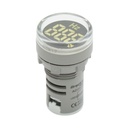Indicator digital frecventa ampermetru LED alb 0-99Hz Ø 22mm