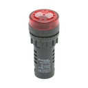 Indicator industrial semnalizare LED cu sonerie 24V AC/DC Ø 22mm