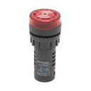 Indicator industrial semnalizare LED cu sonerie 220V AC 22mm