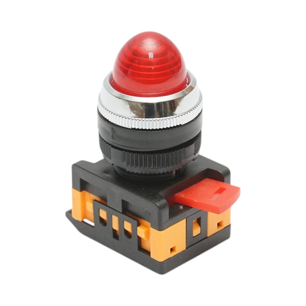 Lampa semnalizare LED rosie 24V AC/DC 22mm