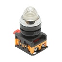Lampa semnalizare LED alb 220V AC 22mm