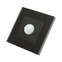Intrerupator senzor miscare PIR negru 220V, rama sticla 86x86x34mm