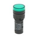 Indicator semnalizare LED verde 24V AC/DC 16mm