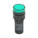Indicator semnalizare LED verde 220V AC 16mm