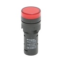 Indicator semnalizare LED rosu 220V AC 16mm