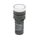 Indicator semnalizare LED alb 24V AC/DC 16mm