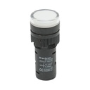 Indicator semnalizare LED alb 220V AC 16mm