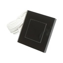 Termostat WiFi incalzire in pardoseala si boiler, afisaj digital, senzor extern, rama sticla neagra 86x86mm