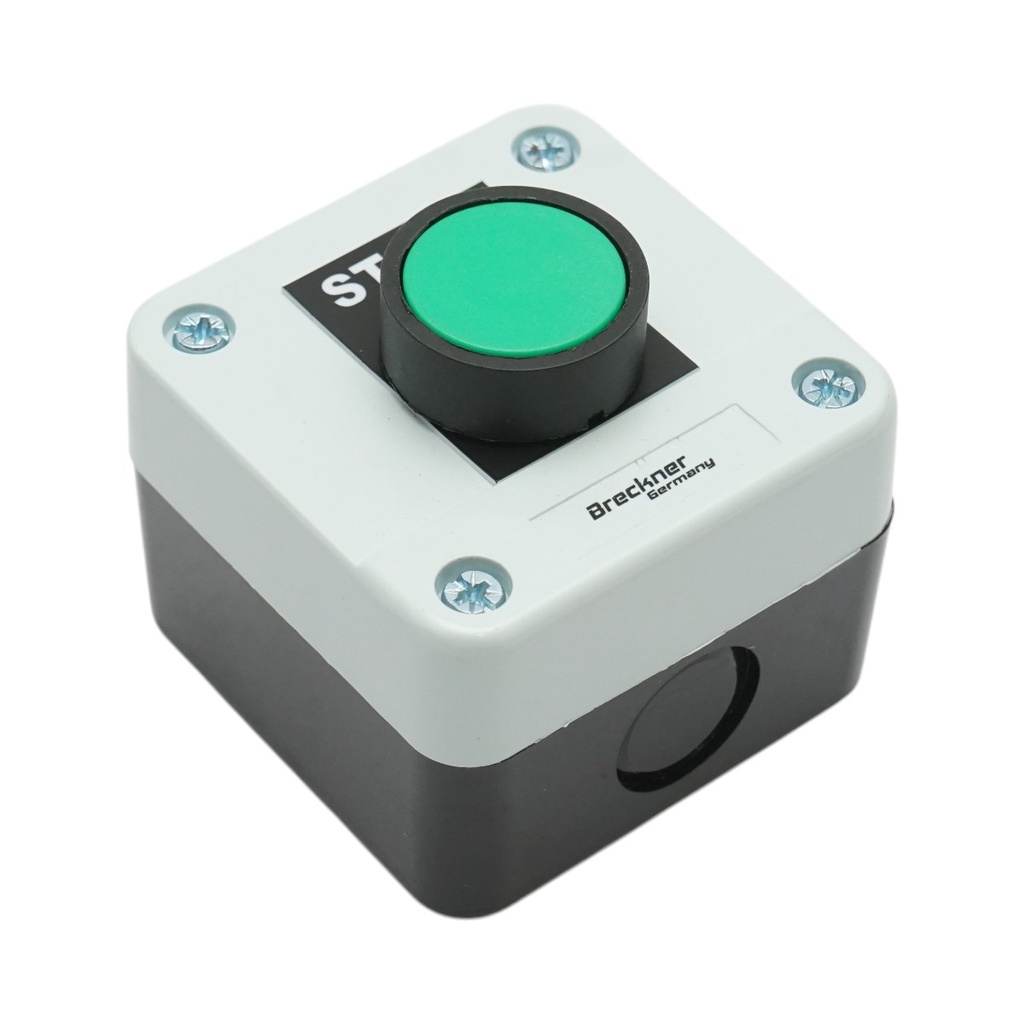 Carcasa buton comanda START verde cu revenire 1NO