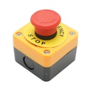 Carcasa buton comanda oprire de urgenta prin rasucire tip ciuperca cu revenire 1NO 40mm