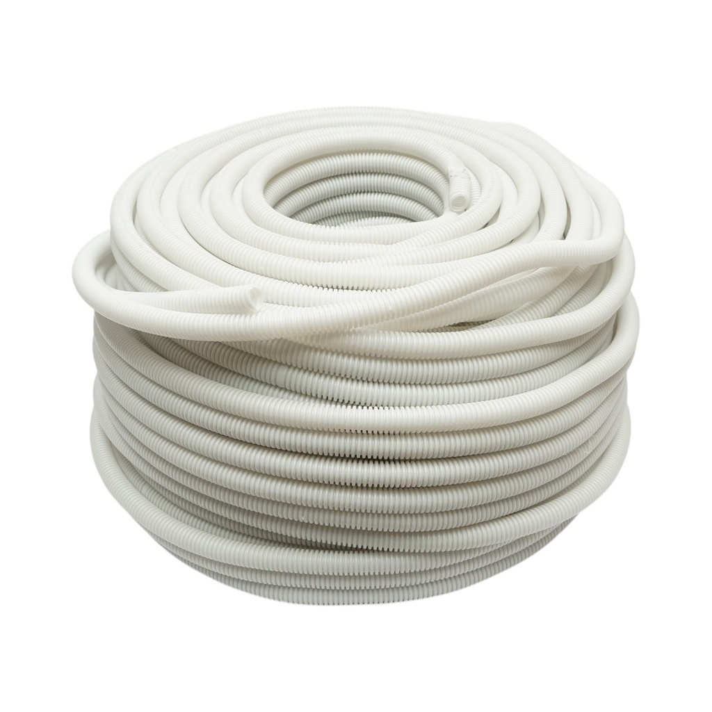 Tub flexibil copex 16mm fara fir, ignifug din polietilena HDPE, 320N gri 100m/rola