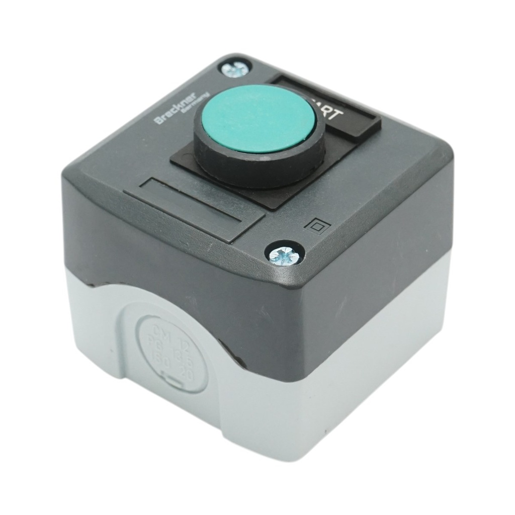Carcasa buton comanda START verde cu revenire 1NO