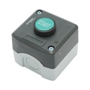 Carcasa buton comanda START verde cu revenire 1NO