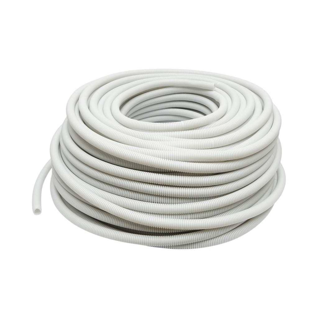 Tub flexibil copex 16mm fara fir, polietilena HDPE, 750N gri 100m/rola