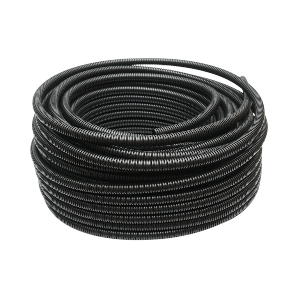 Tub flexibil copex 16mm fara fir, polietilena HDPE, 320N negru 50m/rola Longroad