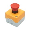 Carcasa buton comanda oprire rosu prin rasucire tip ciuperca 1NO 40mm