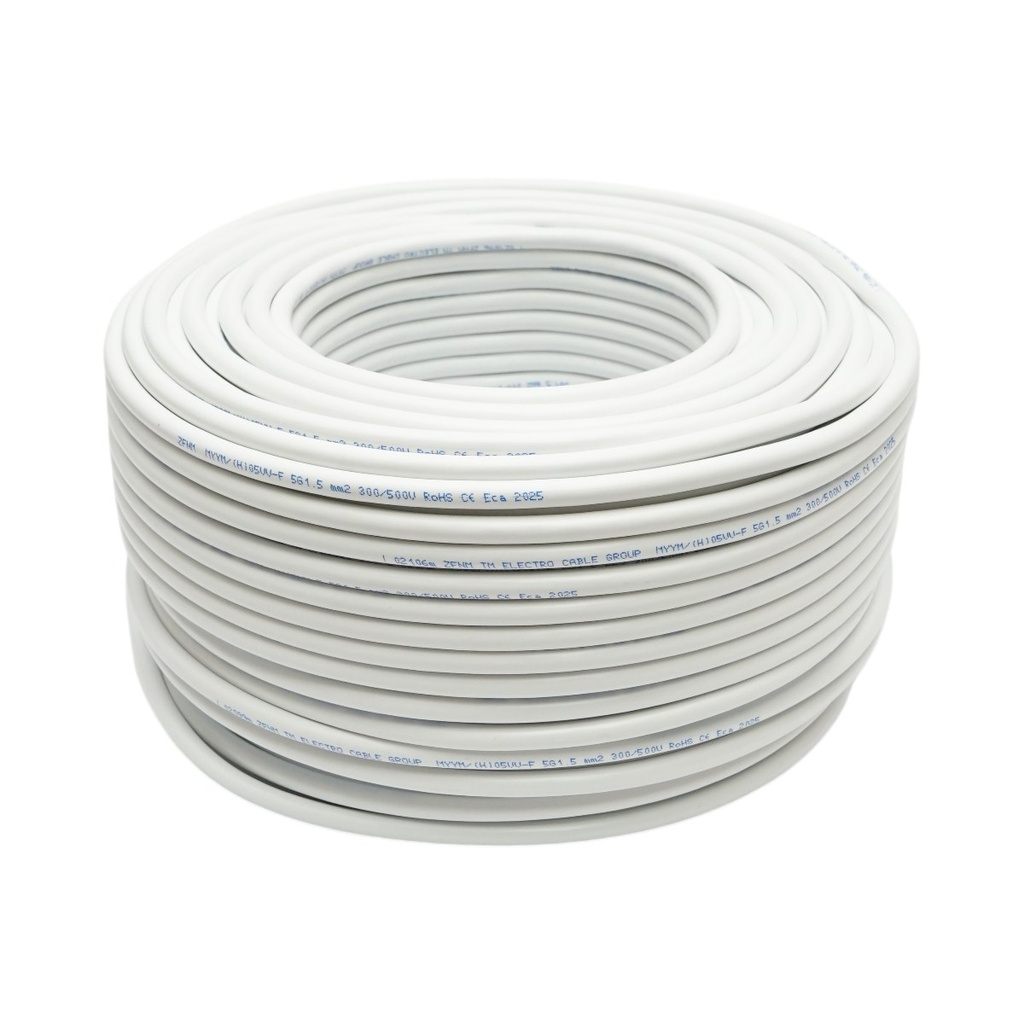 Cablu electric MYYM 5Gx1.5mm cupru H05VV-F, 300-500V rola 100m