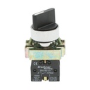 Selector 2 pozitii cu revenire negru 1NO, 400V/10A, LAY5-BD41