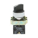 Selector 2 pozitii cu retinere negru 1NO, 400V/10A, LAY5-BD21C